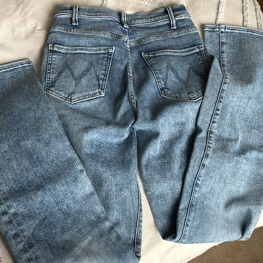 MOTHER High Rise Blue Jeans - Picture 5 of 8